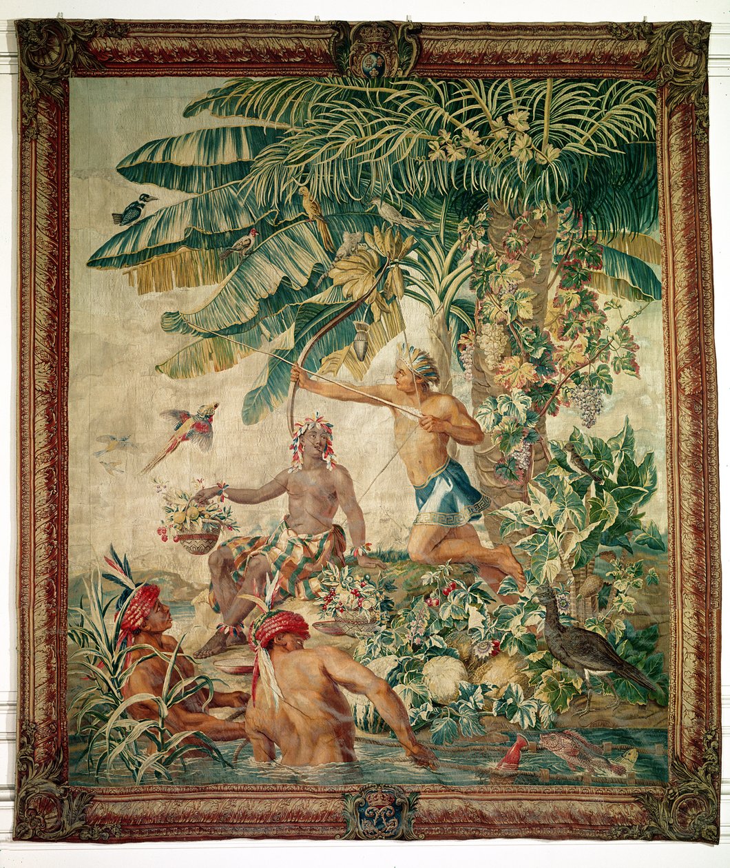 Hunting, from the Tenture des Nouvelles Indes, Gobelin Workshop by French School
