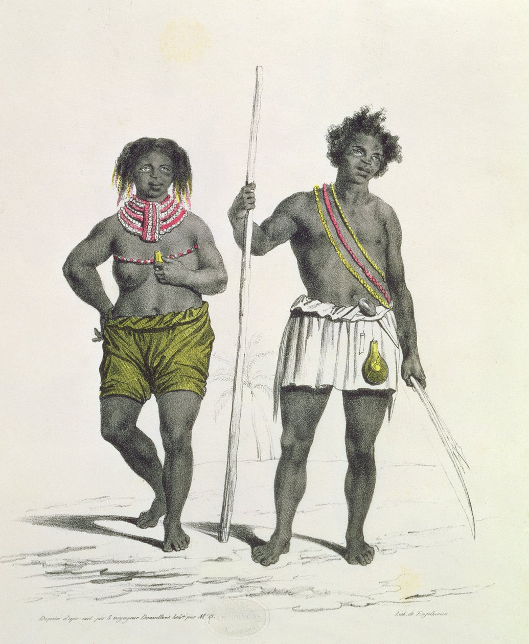 Idolatrous black from the Kingdom of Benguela, Angola by French School