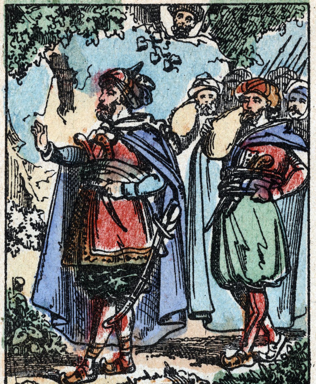 Illustration for the Tales of the Thousand and One Nights. Ali-Baba. Wood engraving from Imaging Pellerin - Epinal, late 19th century by French School
