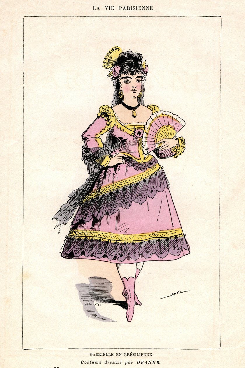 Illustration of “La Vie Parisienne”, Piece and Opera by Jacques Offenbach by French School