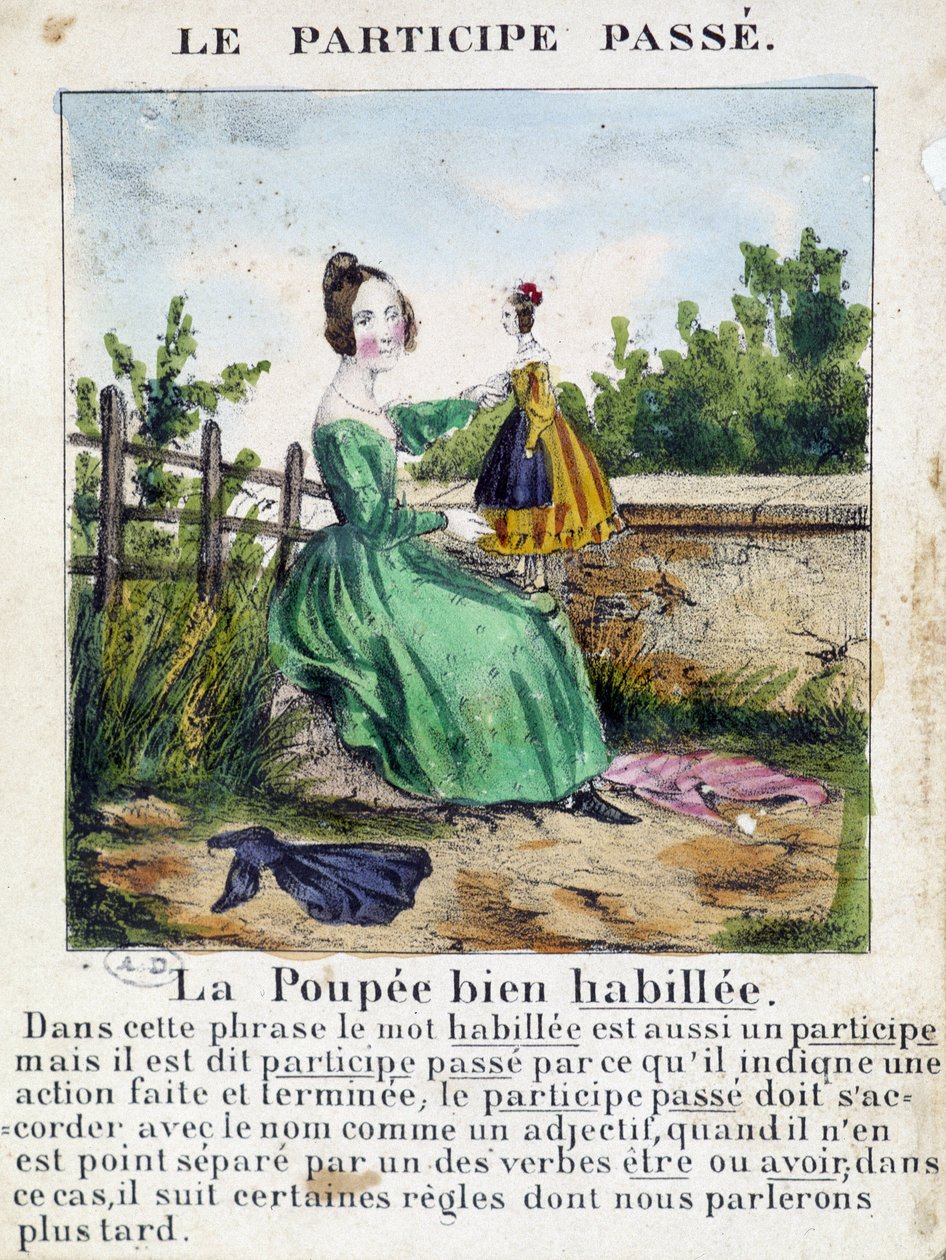 In La grammaire en images, leaflet album, circa 1850 by French School