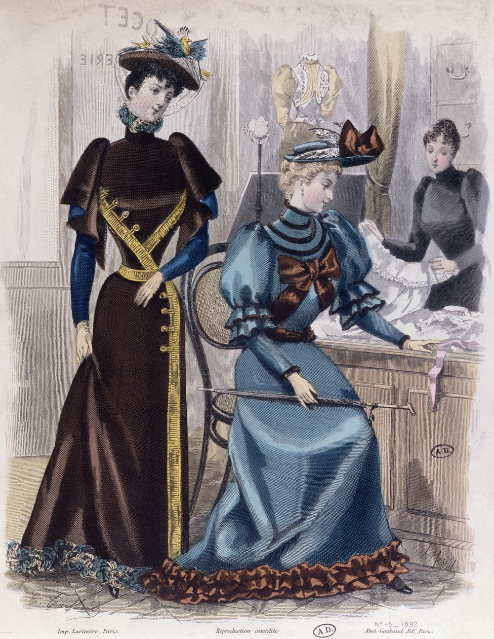 In the Lingerie Shop, 1892 by French School