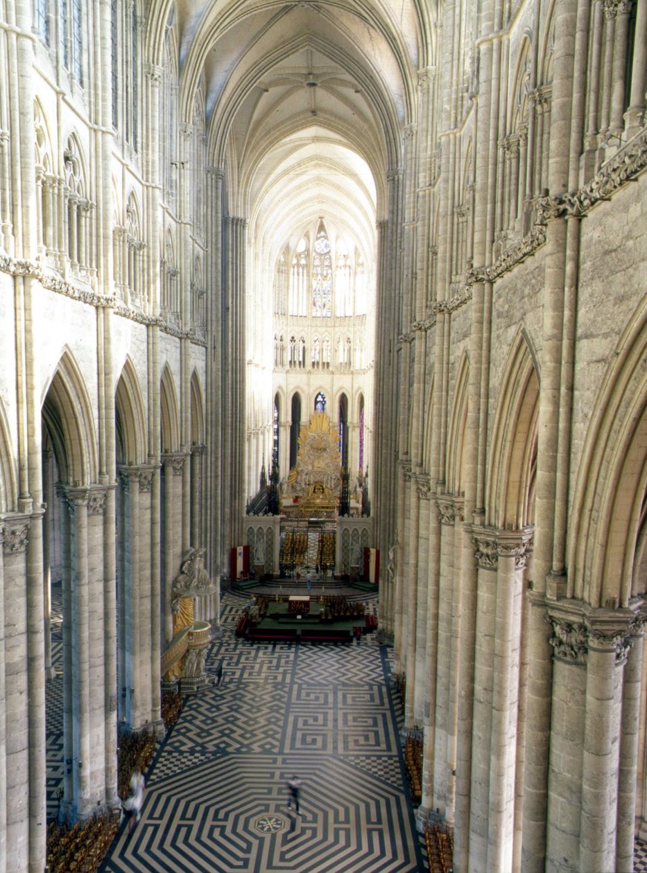Interior of the Cathedrale de Amiens (Somme 80) by French School