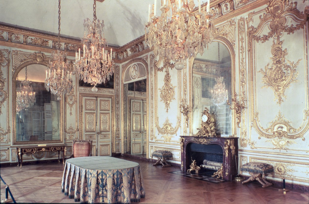 Interior of the Salle du Conseil (Council Chamber) 1701-55 by French School
