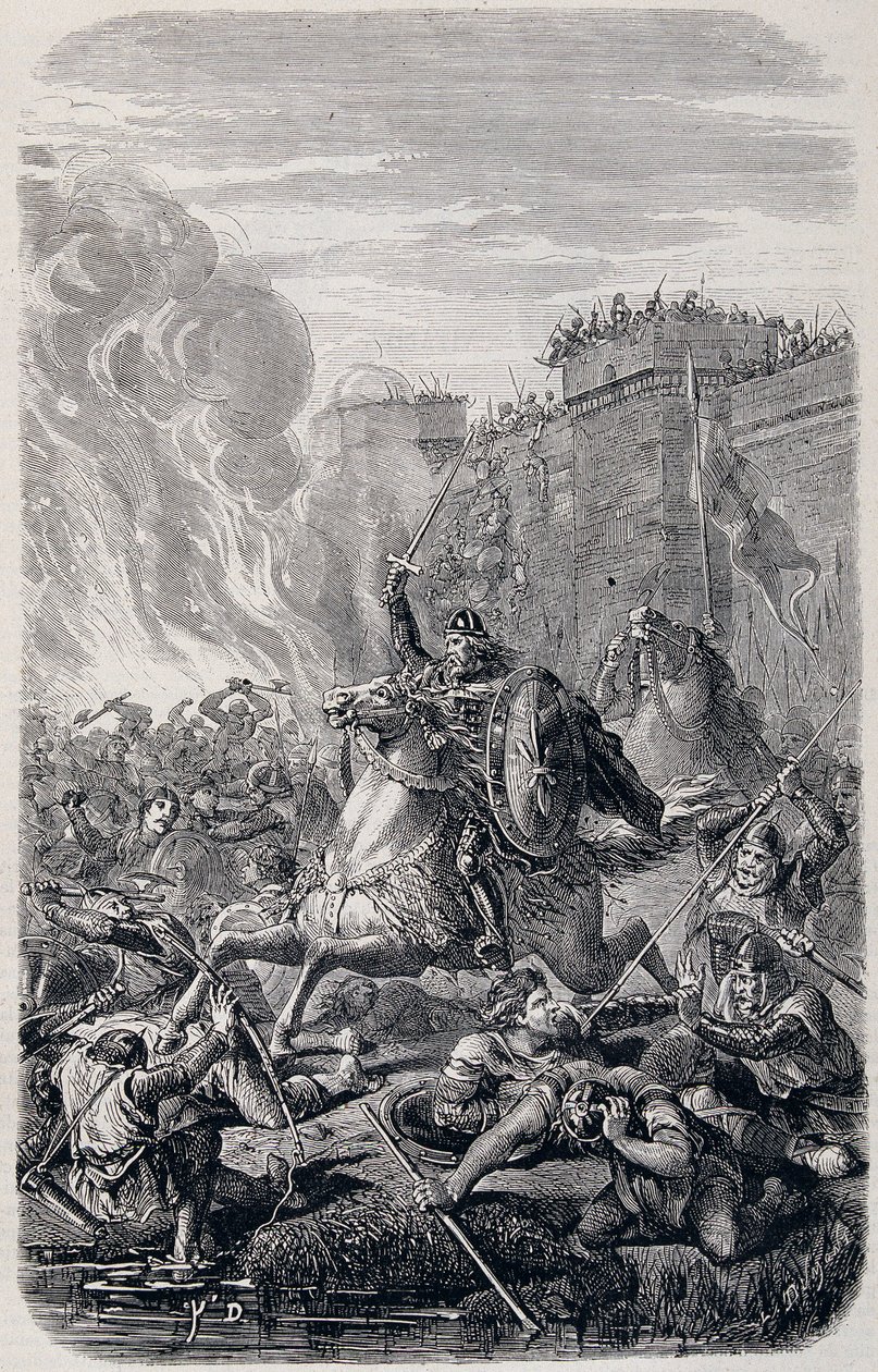 Invasion and Looting of Rome by Alaric I, King of the Visigoths 410 - in 