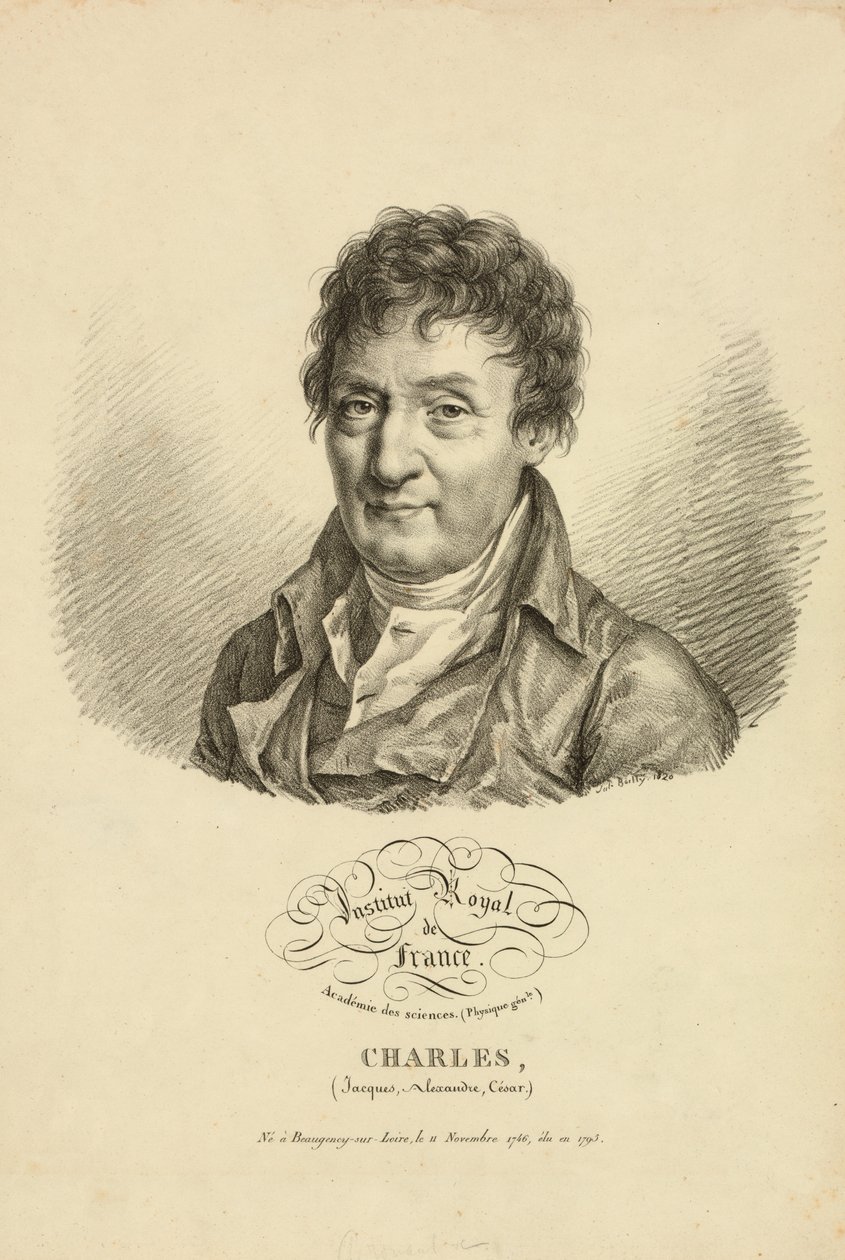 Jacques Alexandre César Charles, 1820 by French School