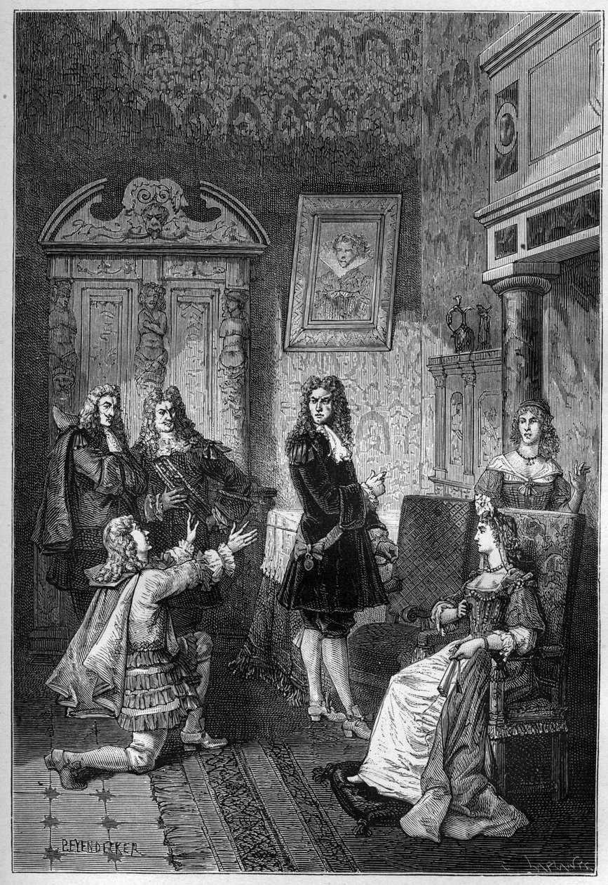 James Scott, Duke of Monmouth and Buccleuch (1649-1685) Pleading for His Life Before James II by French School