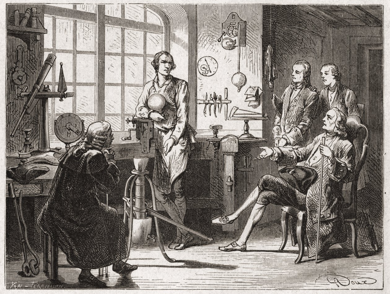James Watt in his Glasgow shop - in 