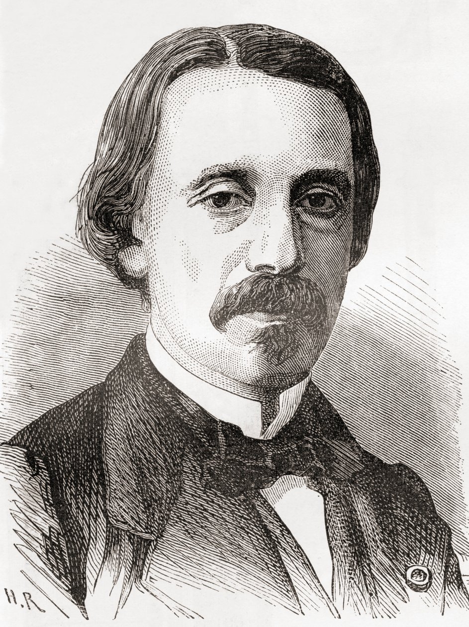 Jean Bernard Léon Foucault, from Les Merveilles de la Science, published c.1870 (engraving) by French School