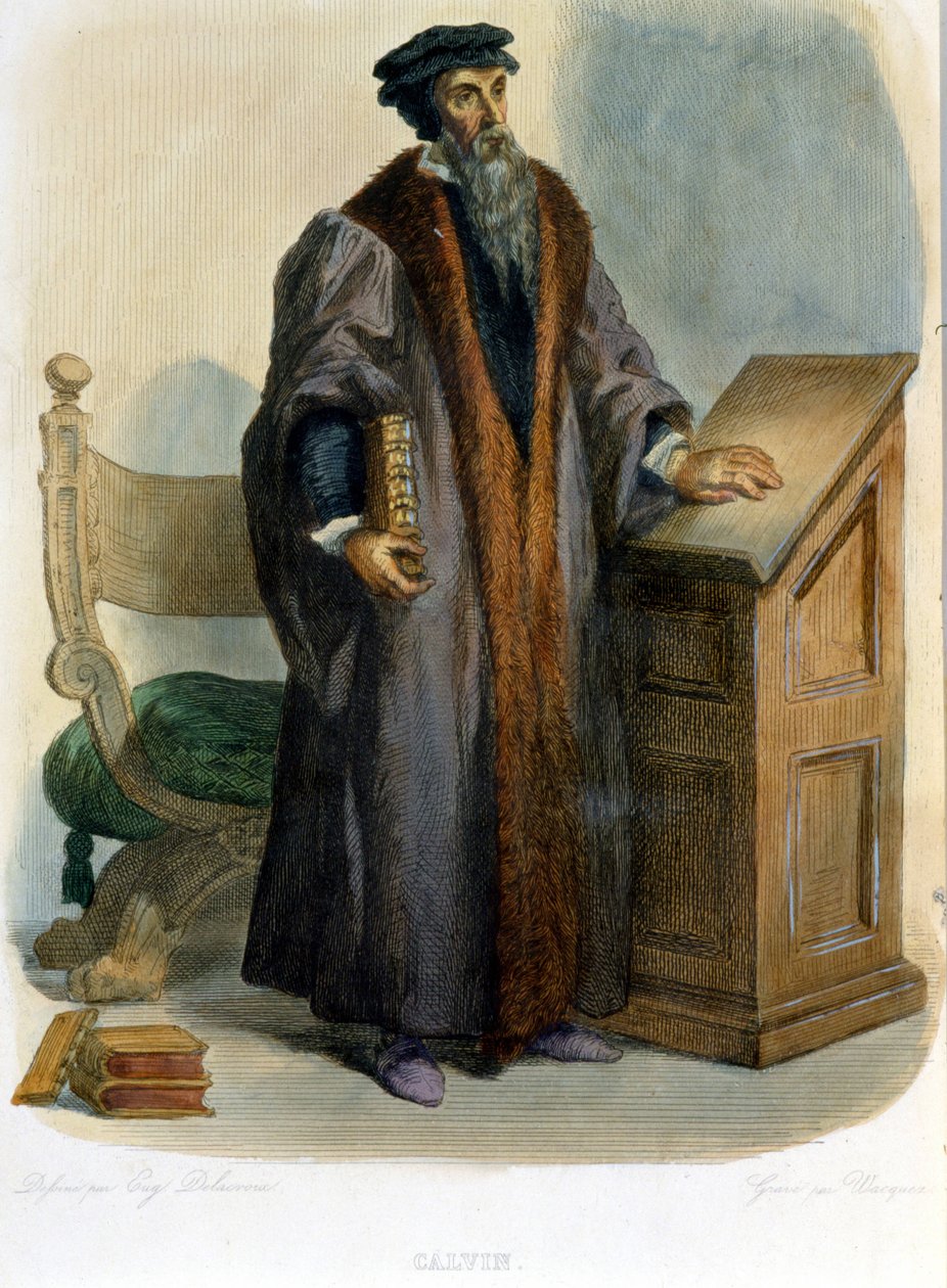 Jean Calvin (Jean Cauvin, French reformer and writer (1509-1564) - in 