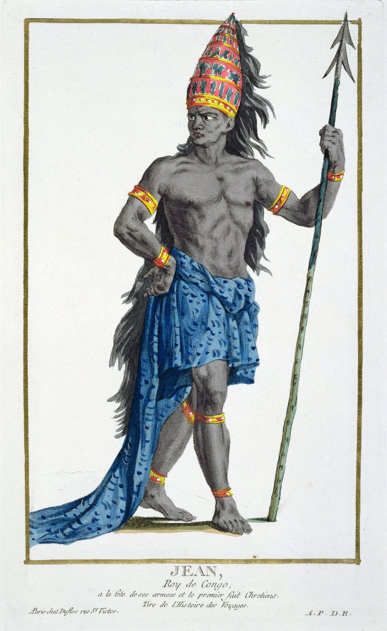 Jean, King of the Congo, Engraved by Pierre Duflos, 1780 by French School