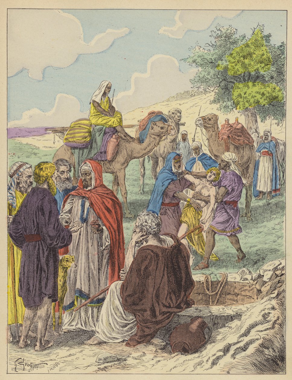 Joseph Sold by His Brothers by French School