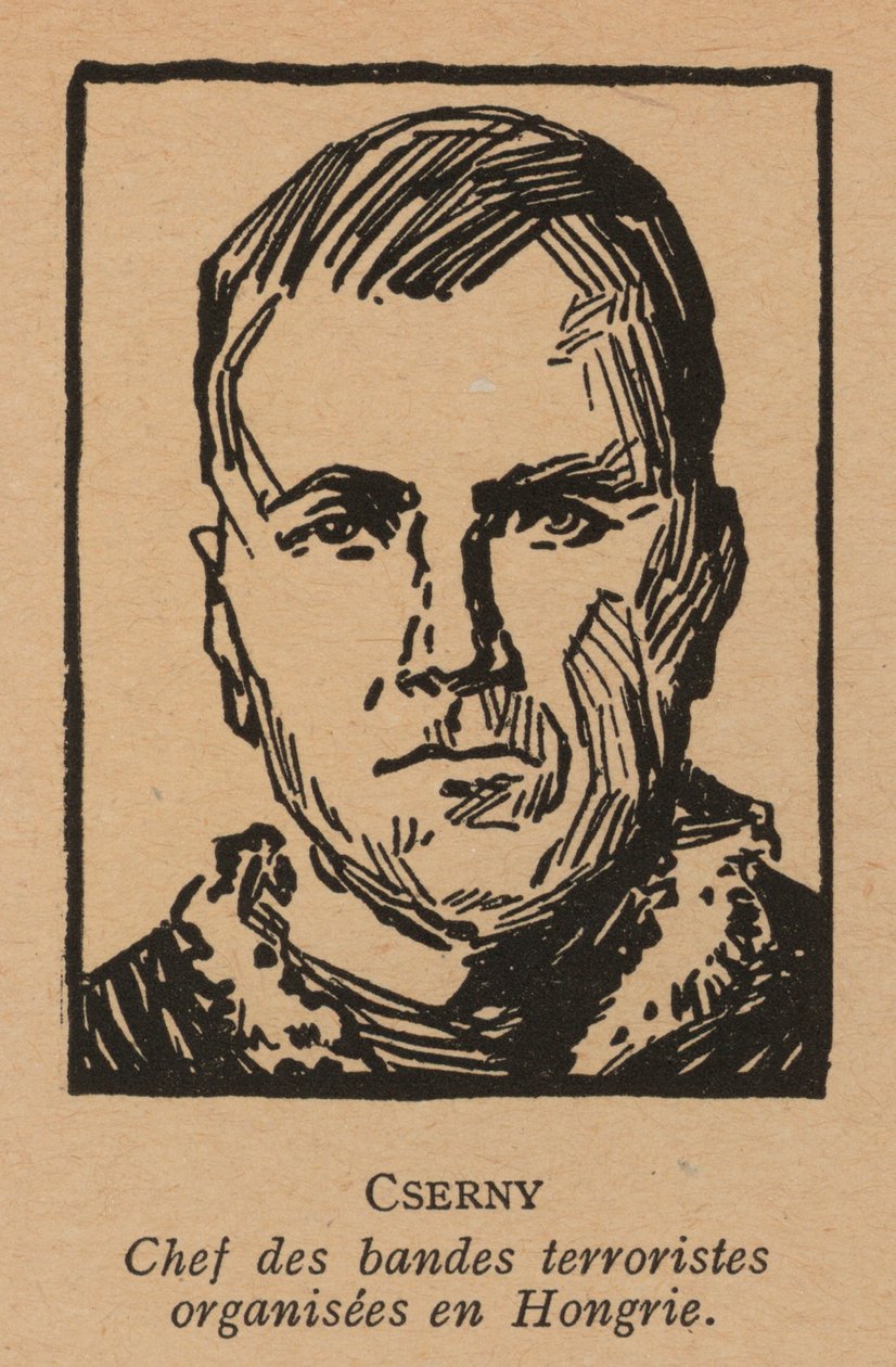 Jozsef Cserny, Hungarian Communist Revolutionary and Leader of the Lenin Boys Who Enforced the Red Terror Under the Hungarian Soviet Republic in 1919 by French School
