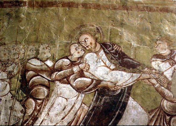 Judas Kissing Christ (detail) by French School