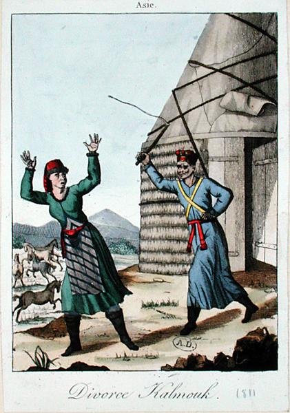 Kalmuk Divorce by French School