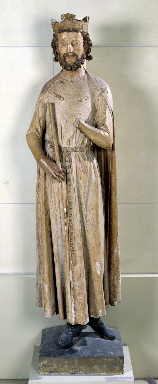 King Childebert I (497-558) from the Abbey of Saint-Germain-des-Pres, c.1239-44 by French School