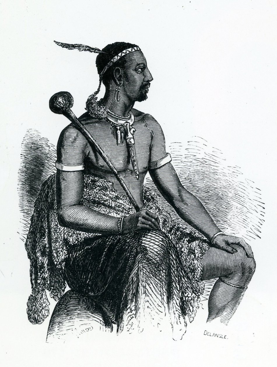 King Moshoeshoe I (c.1786-1870) 1833 by French School