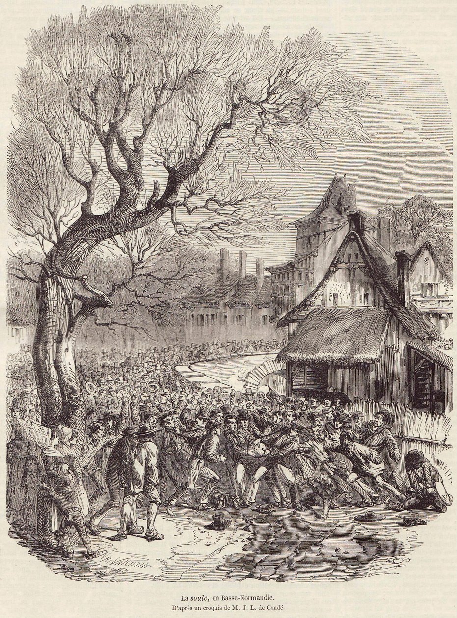 La Soule, en Basse-Normandie, pub February 28, 1852 by French School