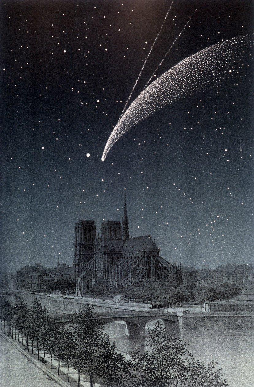 The Comet of Donati, seen in Paris 04/10/1858 - in 
