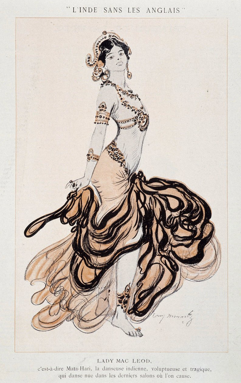Lady Mac Leod, ie Mata Hari Dancing - in La Vie Parisienne by French School