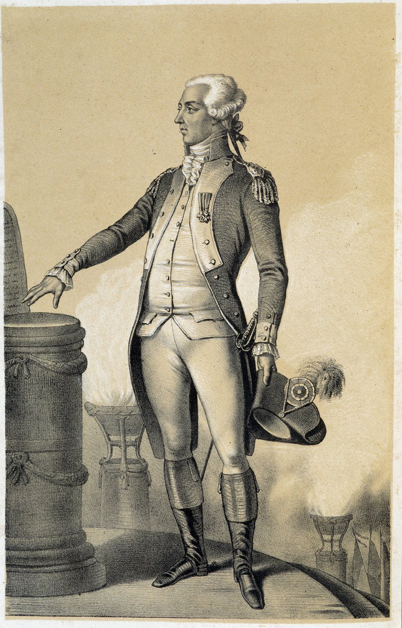 Lafayette - in “Galerie historique de la Revolution francaise” by Albert Maurin by French School