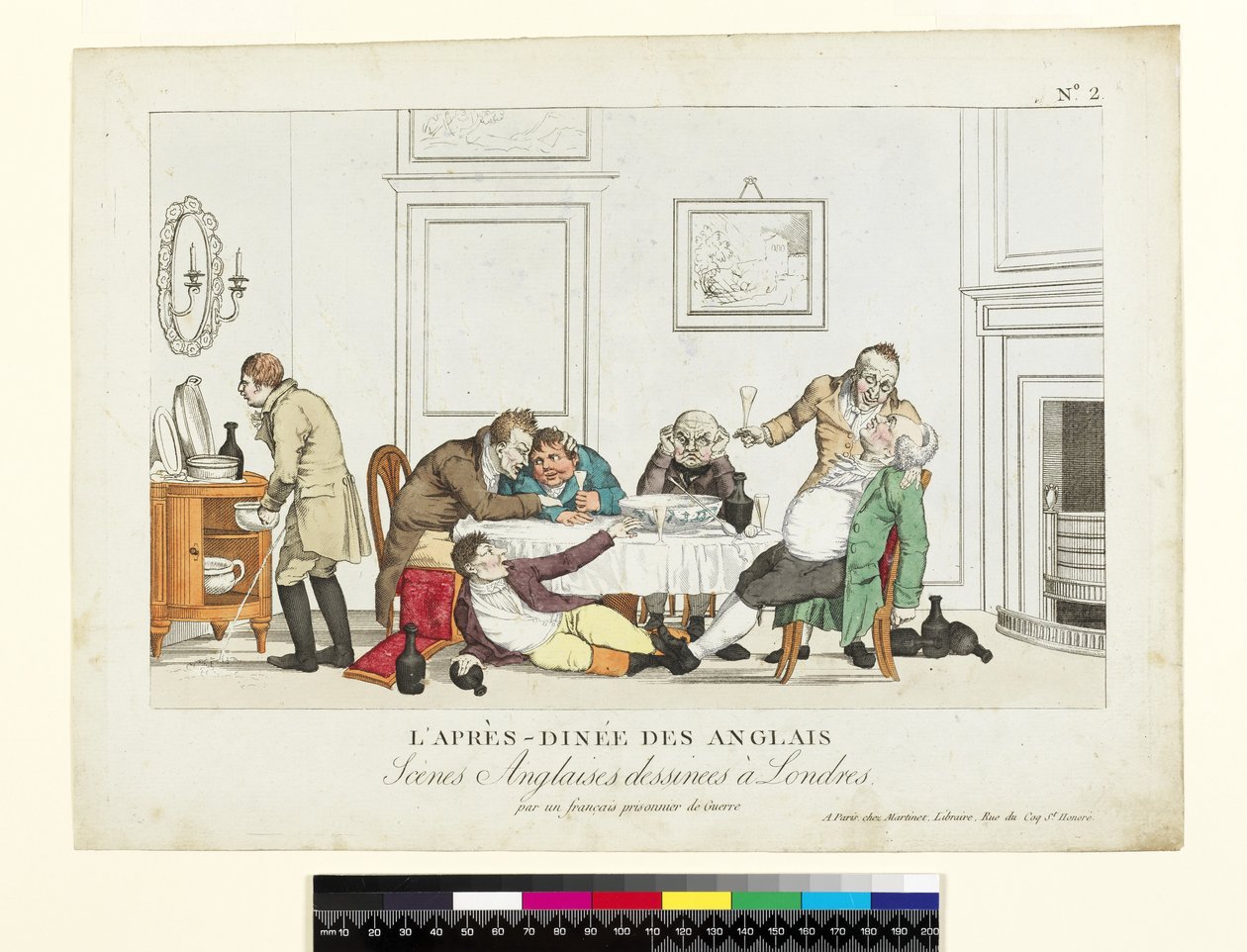 The English After-Dinner, English Scenes drawn in London by a French Prisoner of War by French School