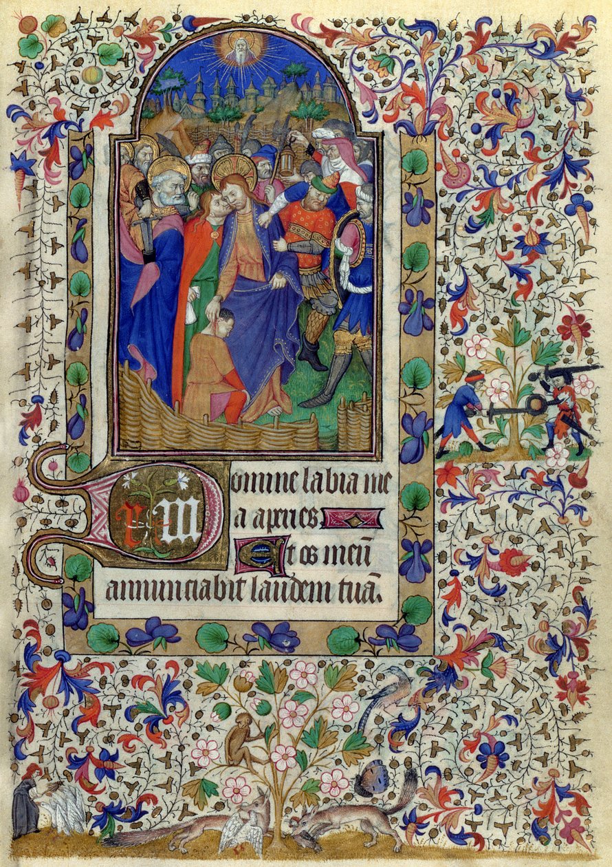 The Kiss of Judas, from the Hours of Marguerite d