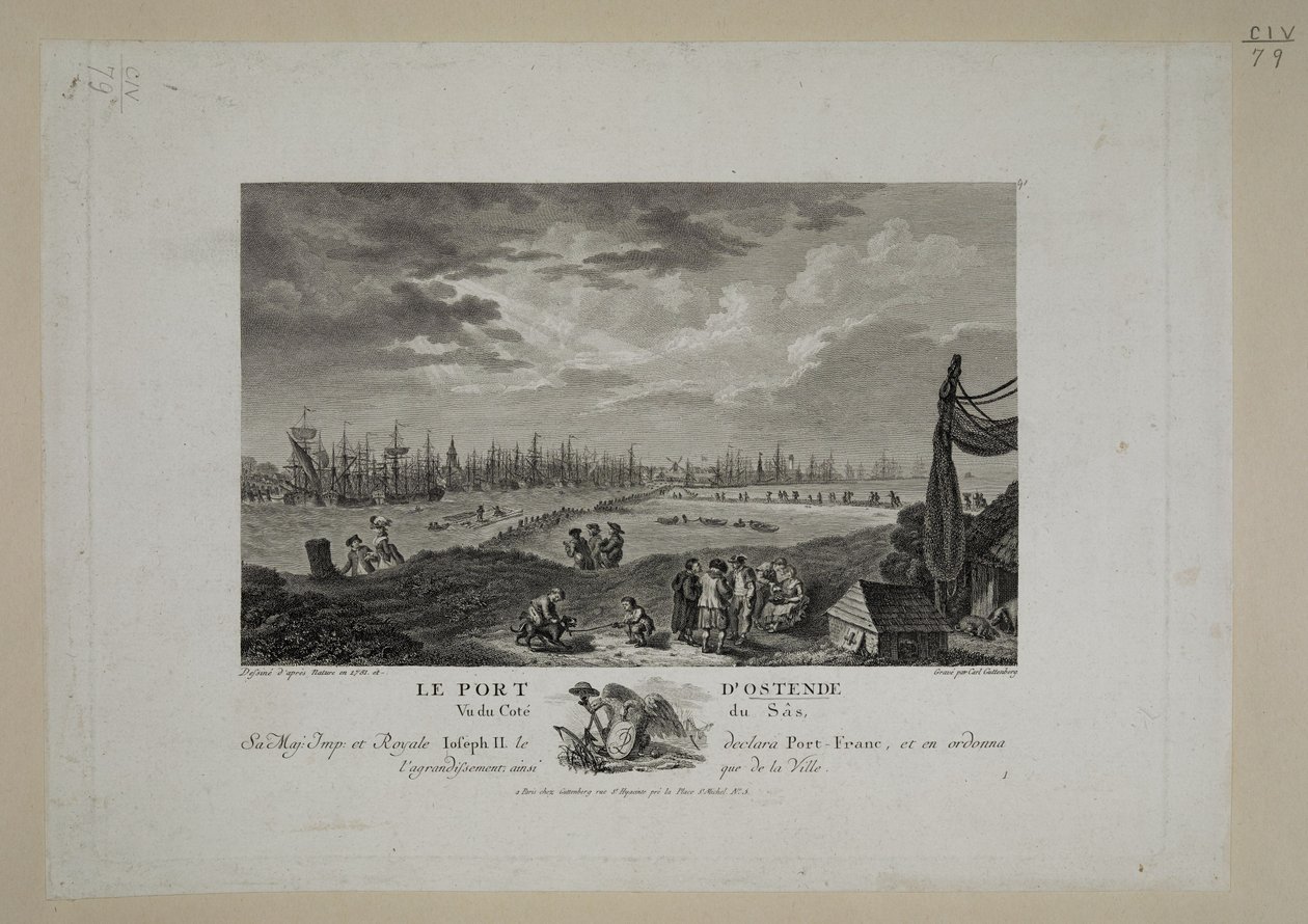 The Port of Ostend by French School