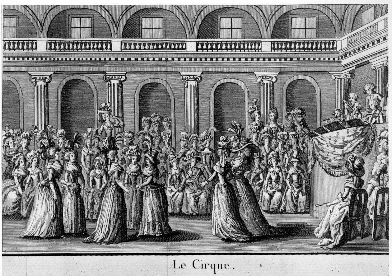 The Circus: Noblewomen Dancing - in Les Filles du Palais Royal, Frontispiece, Volume II, ed. London by French School