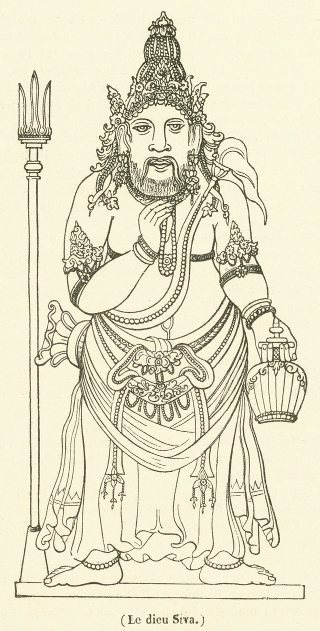 The God Shiva by French School