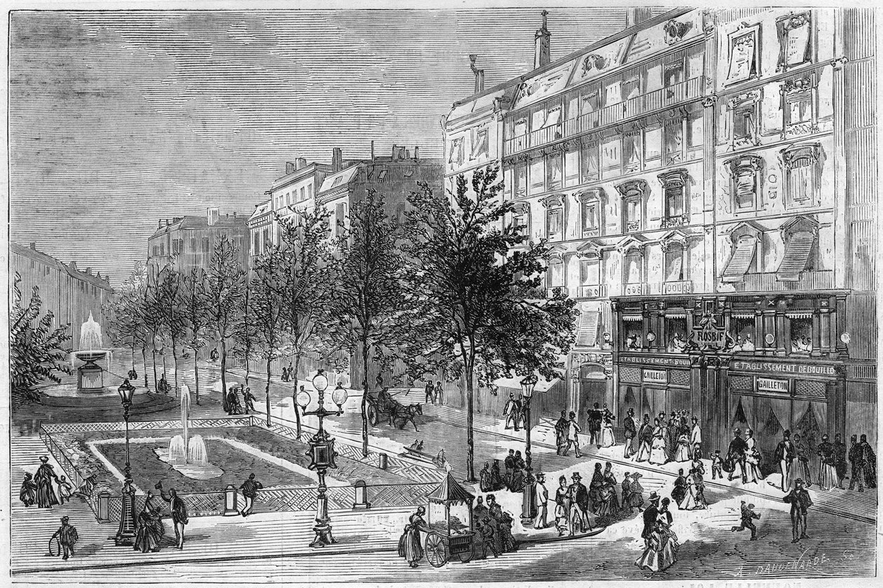 Les Bouillons: the restaurant of Maison Gailleton on Place de Lyon. Rhone (69) by French School