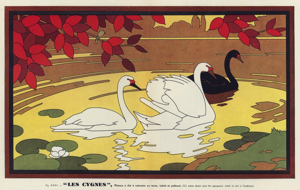 Swans by French School