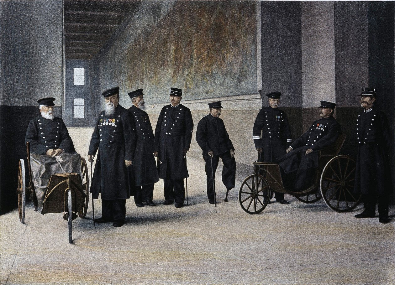 The Lay Monks: military invalids - in Military Album - the invalids by French School