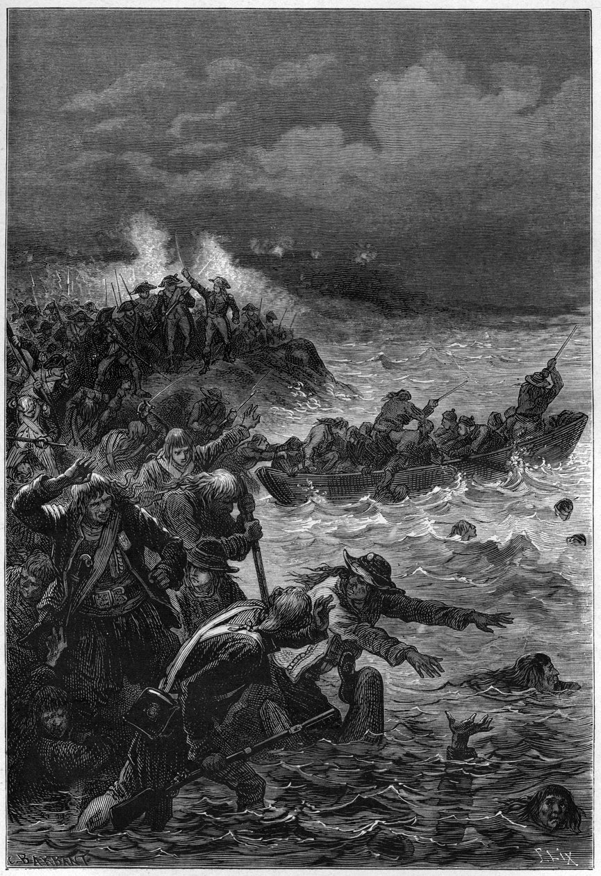 Les Vendeens Vaincus at Quiberon by Louis Lazare Hoche by French School
