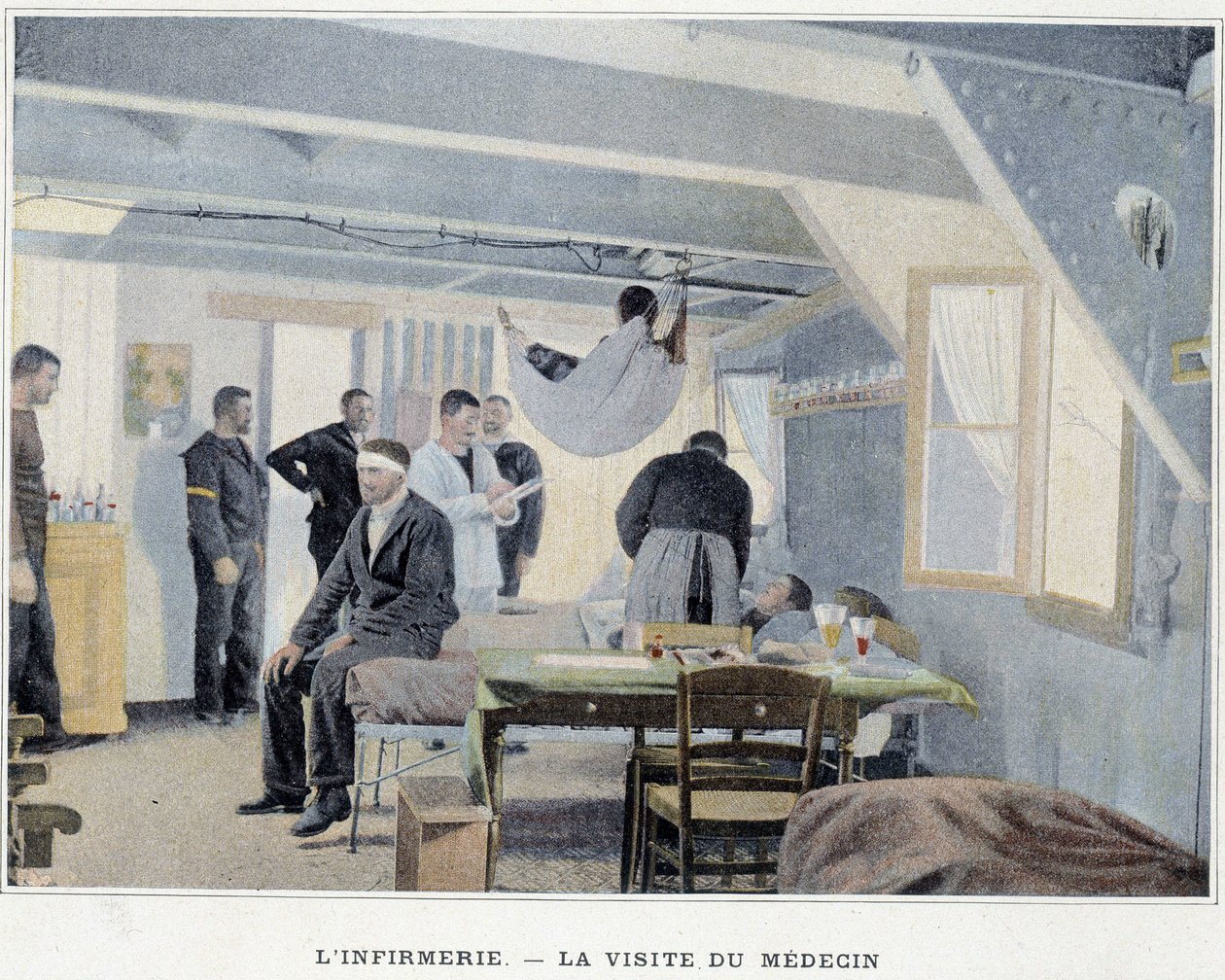 The infirmary - The visit of the doctor - in 