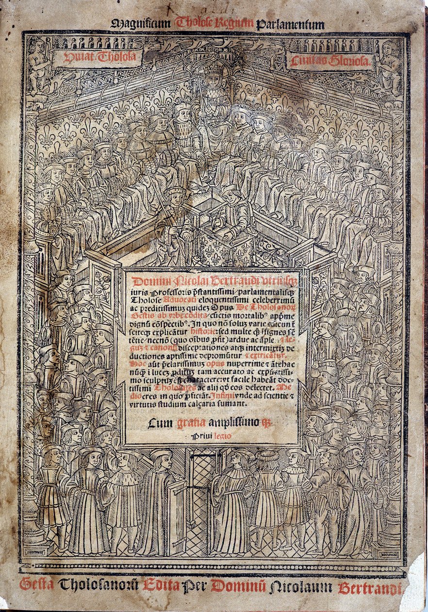 Lit of Justice in the Parliament of Toulouse in 