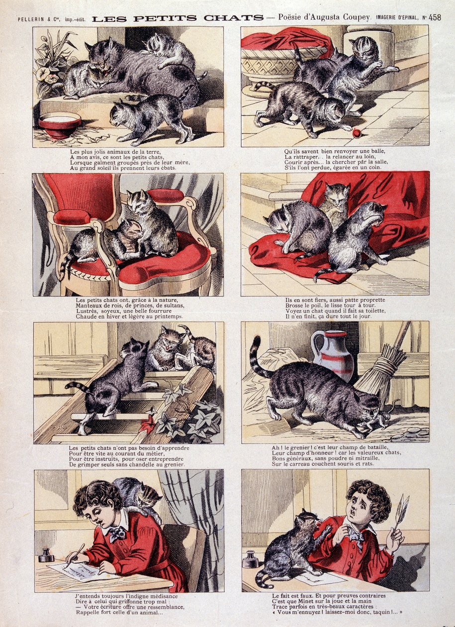 Little cats - Epinal imaging by French School