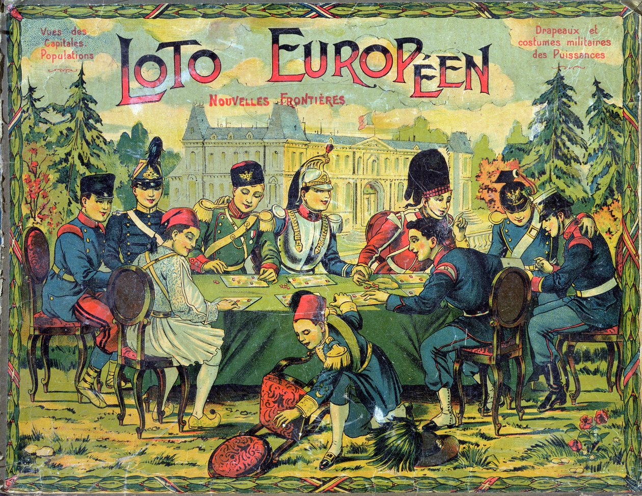 Loto Europeen, French version of the game of Lotto for children, c.1900 by French School