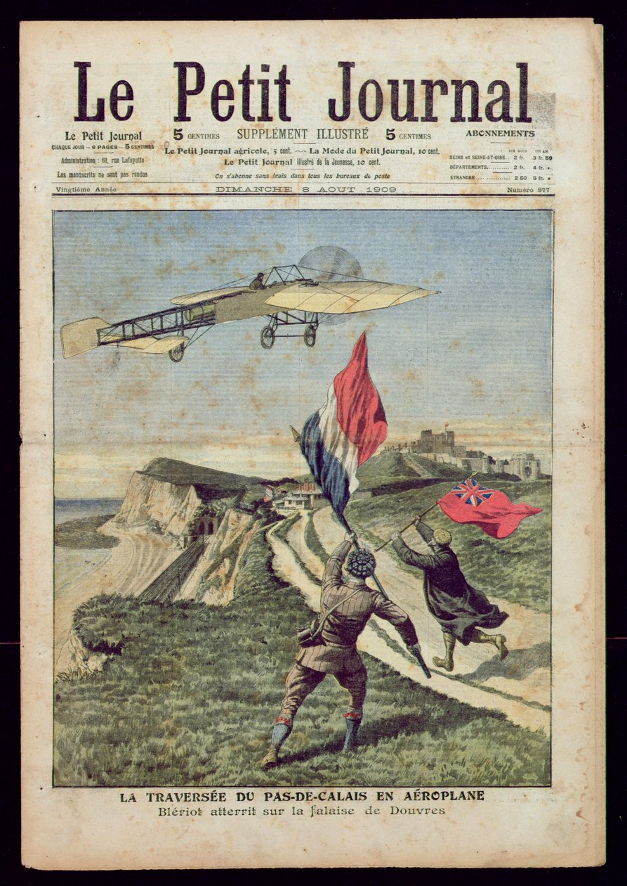 Louis Bleriot Landing at Dover, from 
