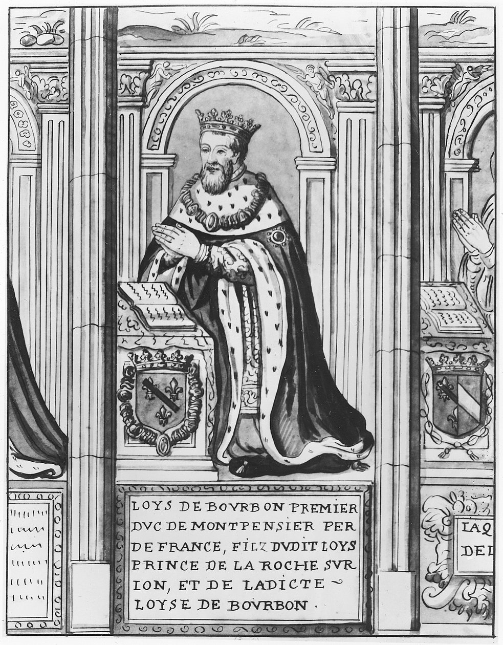 Louis II of Bourbon, Duke of Montpensier by French School