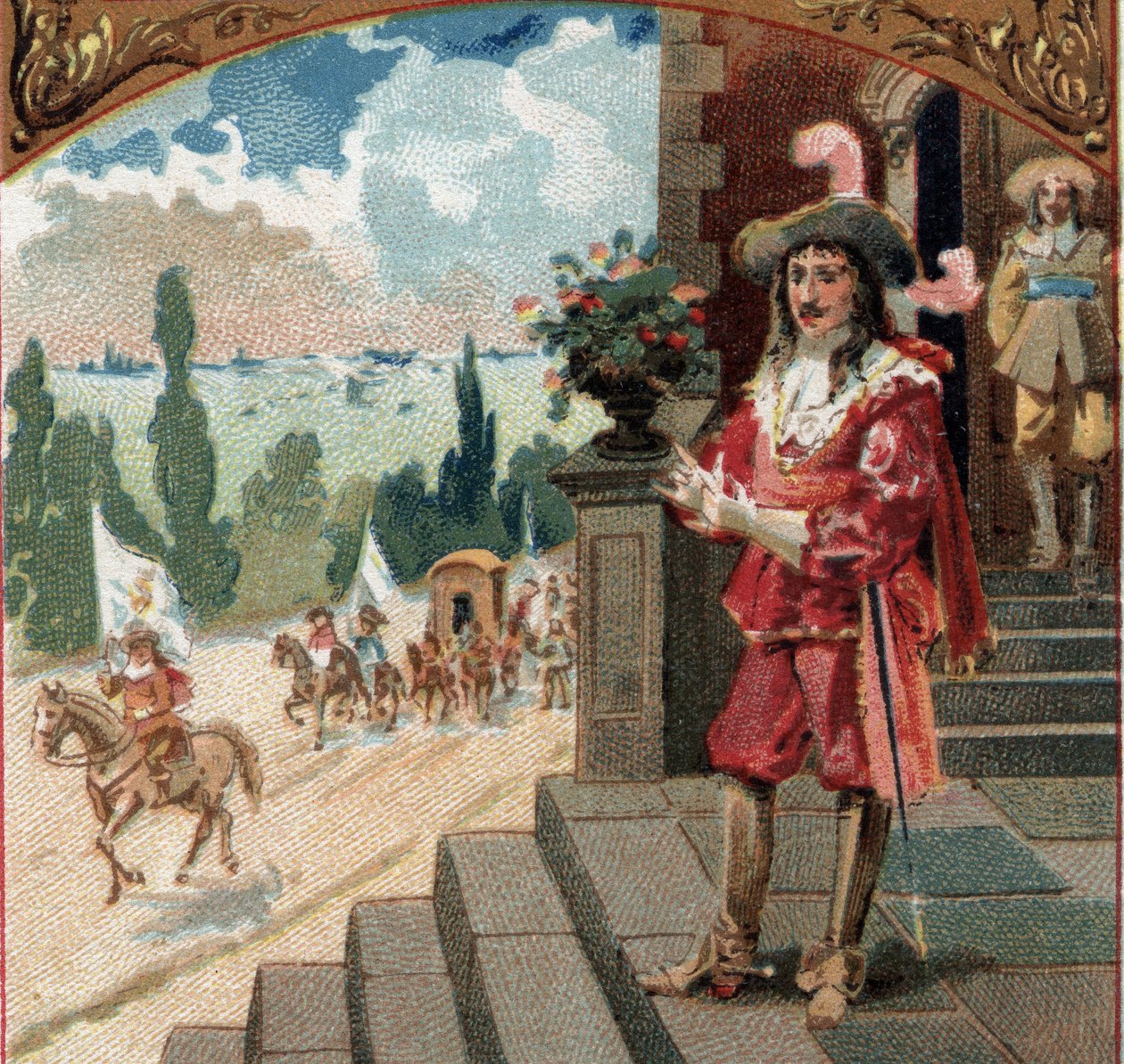 Louis XIII (1601-1643) spent the night of June 5 by French School