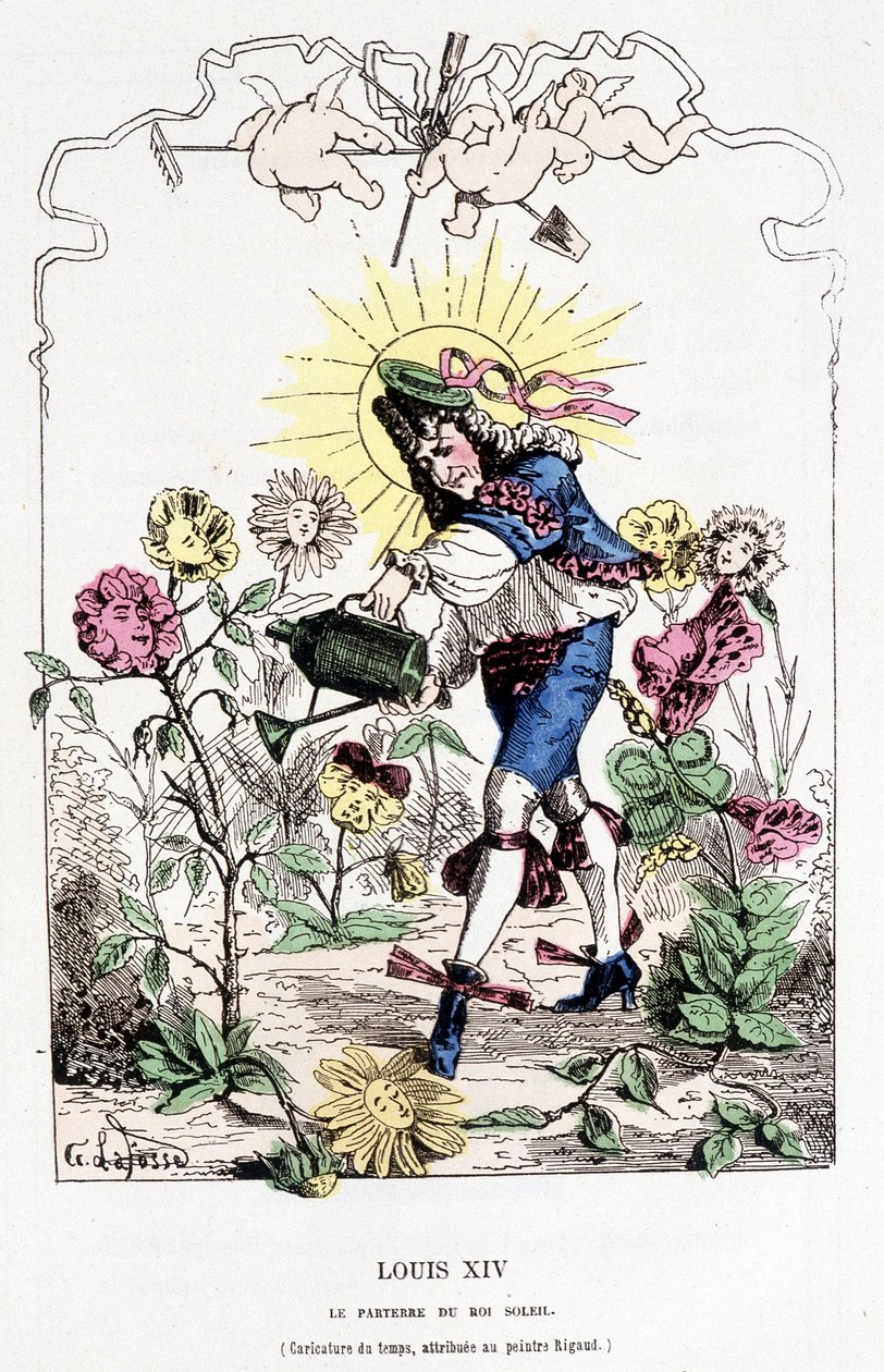 Louis XIV disguised as a gardener - in 