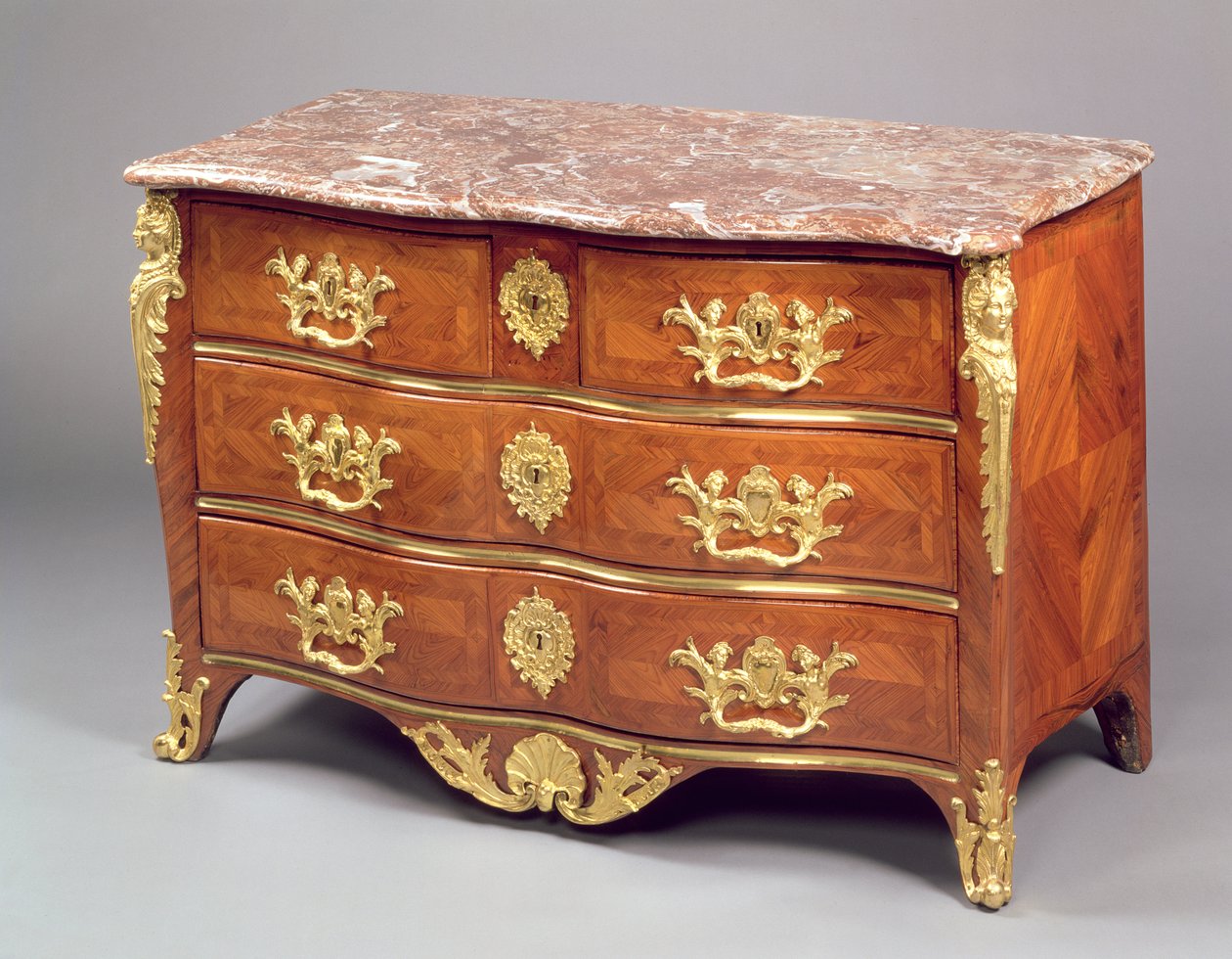 Louis XV Commode by Francois Garnier by French School