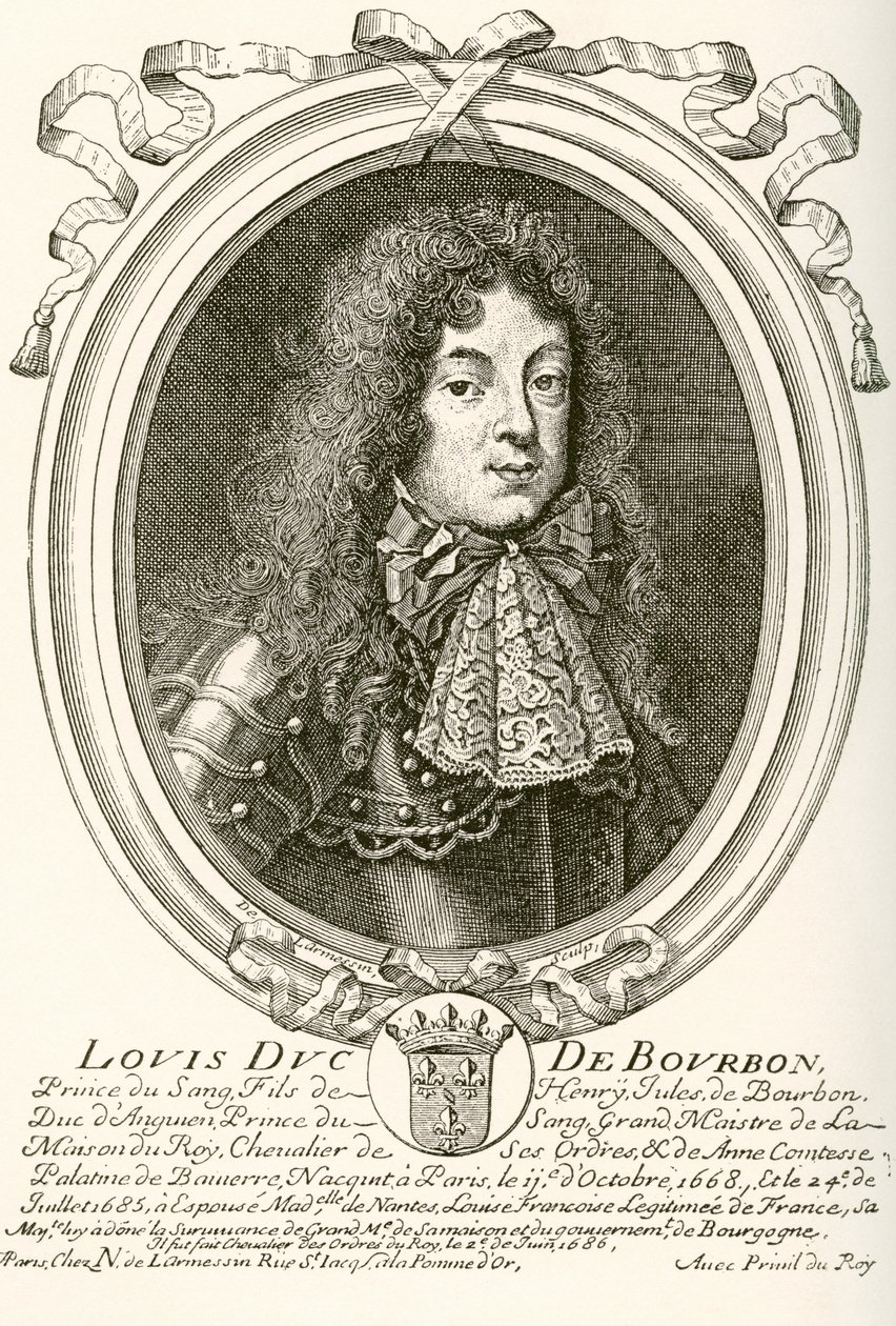 Louis de Bourbon, Prince of Condé, Prince of the blood at the French court of Louis XIV by French School
