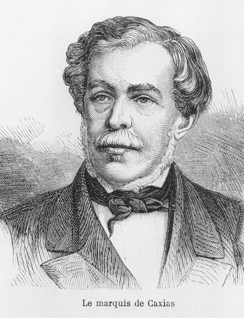 Luís Alves de Lima e Silva, Duke of Caxias (engraving) by French School