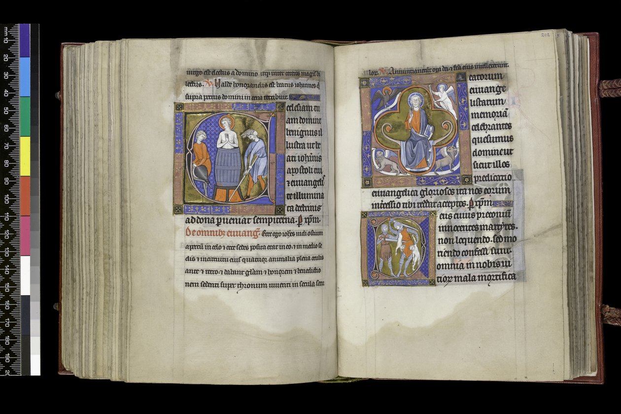 Suffrage to St John and Suffrage to the Holy Innocents, from the Psalter and Hours of Isabella of France, Paris, c.1265-70 by French School