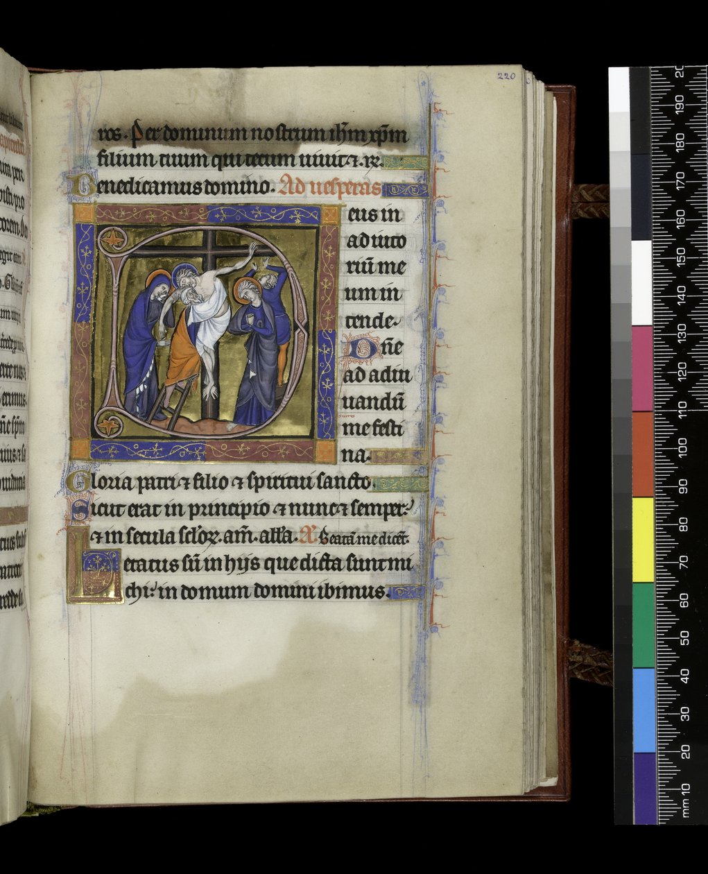 Folio from the Psalter and Hours of Isabella of France by French School
