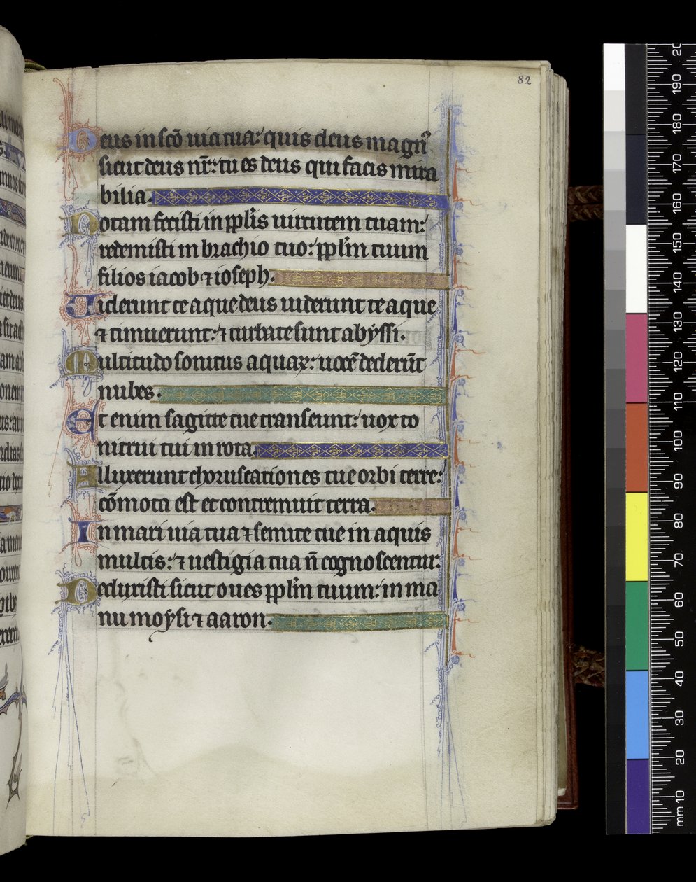 MS 300 f.82r, from the Psalter and Hours of Isabella of France, Paris, c.1265-70 by French School