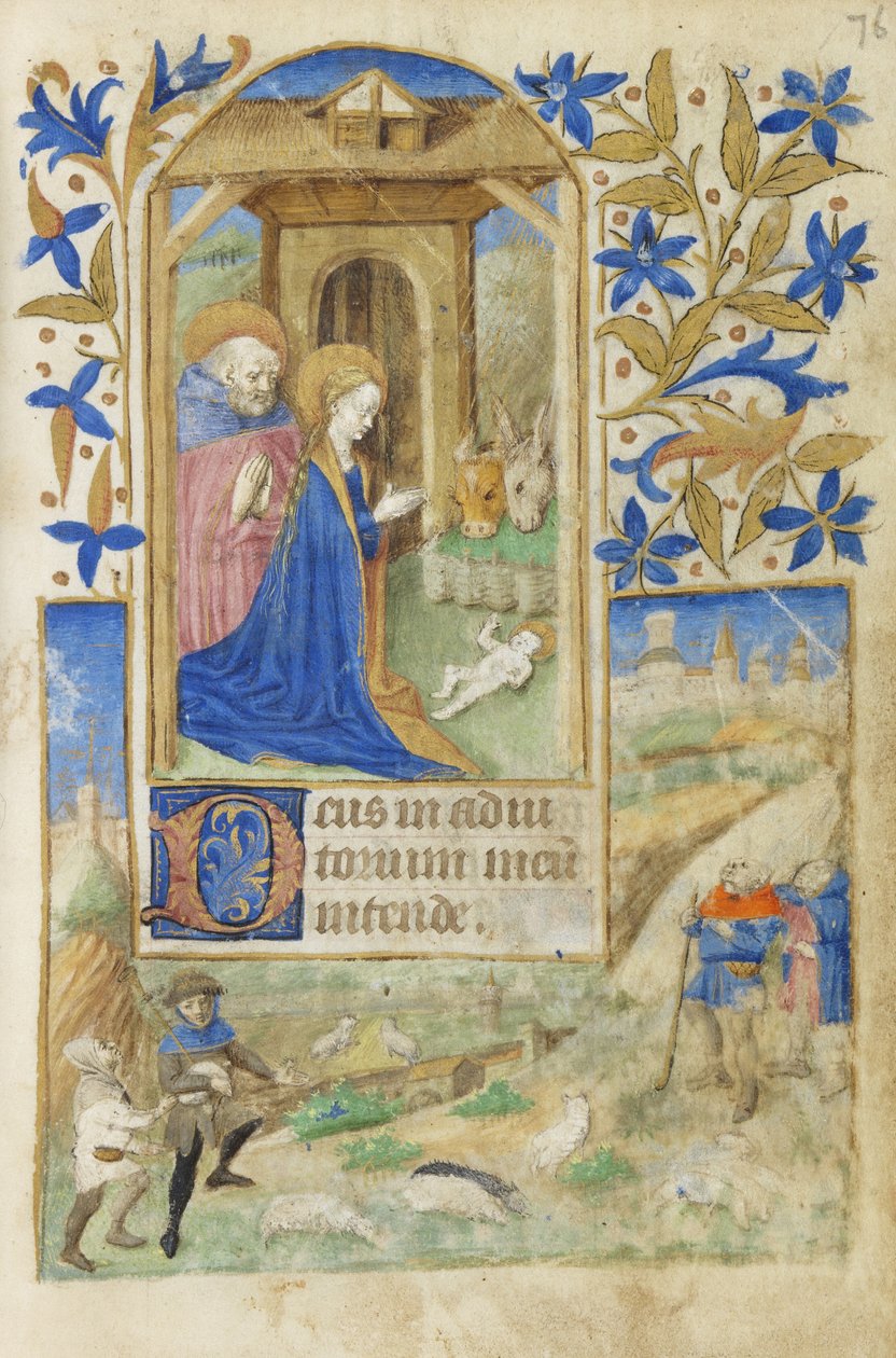 The Nativity (detail) by French School