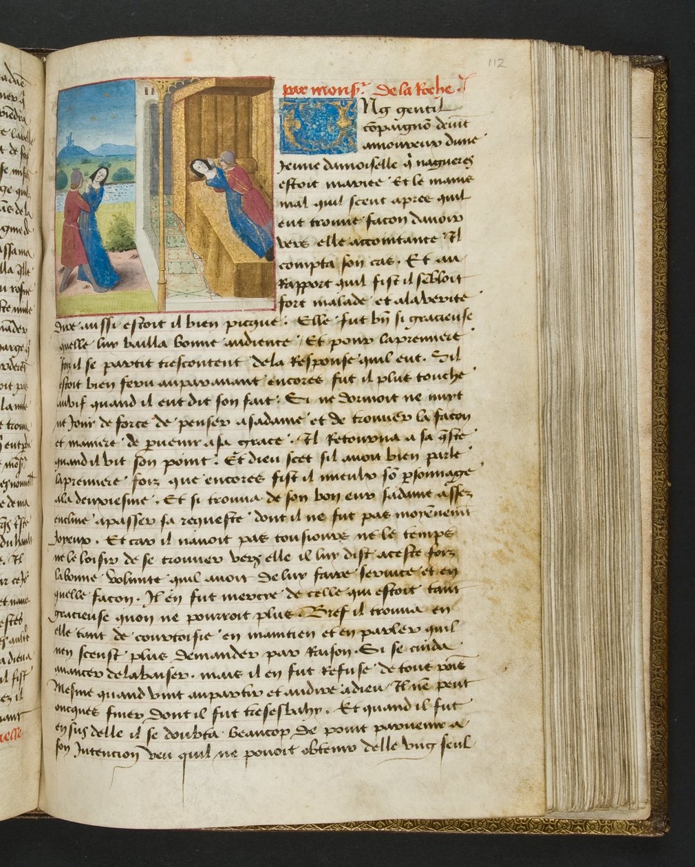 Page from Cent Nouvelles Nouvelles, c.1461-62 by French School